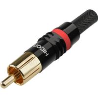 HICON RCA Plug HI-CM03-RED - thumbnail