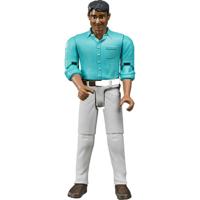Bruder man getint met witte broek 10,7cm - thumbnail