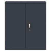 Archiefkast 90x40x105 cm staal antracietkleurig - thumbnail