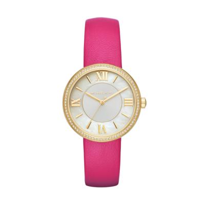 Horlogeband Michael Kors MK2684 Leder Roze 18mm Horlogeband Michael Kors MK2684 Leder Roze 18mm