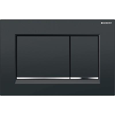 Geberit Sigma 20 (ex Sigma 30) bedieningspaneel glans zwart/chroom voor Sigma reservoirs 8cm (UP720) en 12cm (UP320) Geberit Sigma 20 (ex Sigma 30) bedieningspaneel glans zwart/chroom voor Sigma reservoirs 8cm (UP720) en 12cm (UP320)