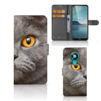 Telefoonhoesje | Met pasjeshouder | Nokia 3.4 Britse Korthaar - thumbnail