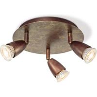 Home sweet home curl 3L LED opbouwspot Ø 22 cm brons - thumbnail