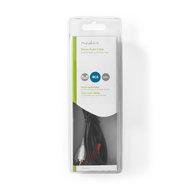 Stereo-Audiokabel | 2x RCA Male - 2x RCA Male | 2,0 m | Zwart [CAGB24200BK20] - thumbnail