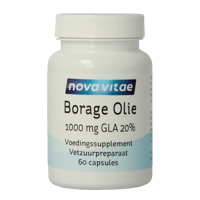 Nova Vitae Borage olie 1000mg GLA 20% 60 Capsules - thumbnail