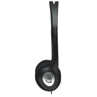 Manhattan 177481 Computer On Ear koptelefoon Kabel Stereo Zwart Hoofdband - thumbnail