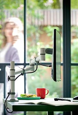 Viewgo 120 - Bureaumontage voor LCD-scherm - staal - wit Viewgo 120 - Bureaumontage voor LCD-scherm - staal - wit