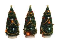 Luville General Christmas tree with flashing lights 3 pieces - thumbnail