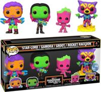 Guardians of the Galaxy Vol.2 Funko Pop Vinyl: Star-Lord / Gamora / Groot / Rocket Raccoon Blacklight - thumbnail