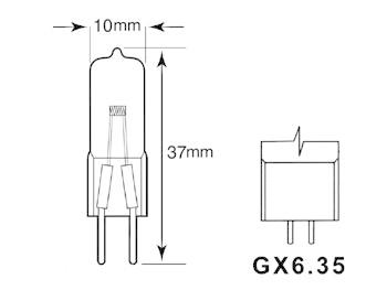 Osram 12V 50W BRL BCD G6.35 lampvoet