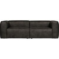 Woood Exclusive Bean 3,5-zitsbank - Eco-leder - Zwart - thumbnail