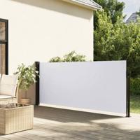 VidaXL Windscherm uittrekbaar 100x500 cm wit - thumbnail