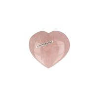 Edelstenen Hart van Rozenkwarts (Model 35) - thumbnail