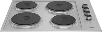 Beko HIGE64100X Elektrische kookplaat Grijs