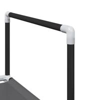 Schoenenrek 10-laags 44x28x180 cm nonwoven stof zwart - thumbnail