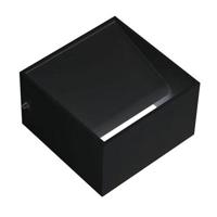 LED Wandlamp Vierkant 8W Natuurlijk Wit 4200K Mat Zwart Aluminium - thumbnail