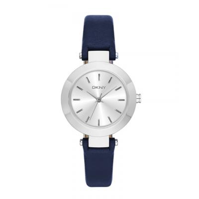 Horlogeband DKNY NY2412 Leder Blauw 8mm