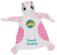 Nici knuffeldoekje eenhoorn Fyala 28 x 24 cm polyester roze - thumbnail