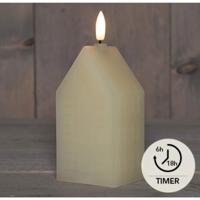 Anna&apos;s Collection LED kaars 3d flame huis 5x6x15cm ivoor 1 stuks - thumbnail