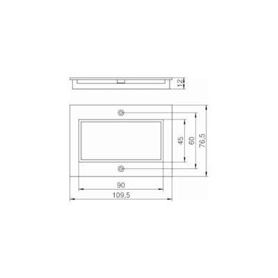OBO Bettermann T4B P7 9011 Afdekplaat