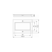 OBO Bettermann T4B P7 9011 Afdekplaat - thumbnail
