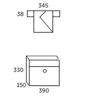Allux Brievenbus Allux Lt150 Zwart - 40015070 - thumbnail