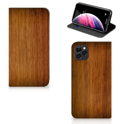 Apple iPhone 11 Pro Max Book | Wallet Case | Donker Hout