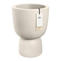 Elho Amber Coupe Round 41 - Linnen wit - L 41 x B x H 58 cm - Binnen en Buiten - 100% gerecycled - thumbnail