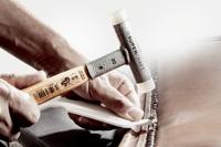 Halder Kunststofhamer | lengte 305 mm hoofd-d. 25 mm | hickory terugslagvrij | hard nylon wit | 1 stuk - 3366.025 - 3366.025 - thumbnail