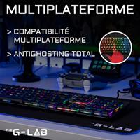 Bedrading gaming toetsenbord de g -lab low profile switch - rood - thumbnail