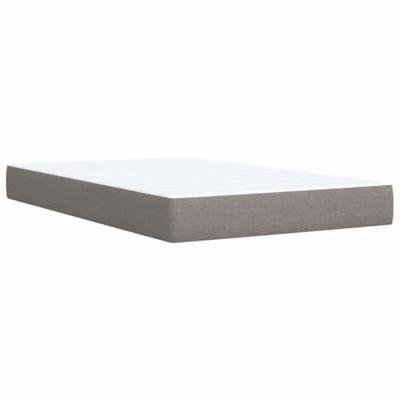Boxspring met matras stof taupe 120x200 cm