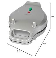 Clatronic WA 3772 Wafelijzer Anti-aanbaklaag Zilver - thumbnail