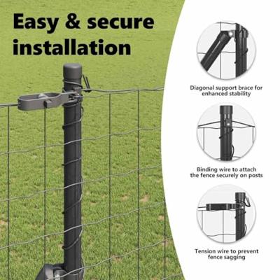 VidaXL Hek met paal grijs 1,6 x 10 m staal en pvc