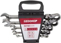 Gedore RED R07305005 | Ringratel-steeksleutelset met kniegewricht | 8 - 19 mm | 5-delig - R07305005 - thumbnail