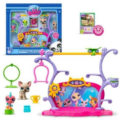 BANDAI - Littlest Pet Shop - Pets Got Talent Speelset - Speelset met 2 dieren, decor en accessoires - BF00558
