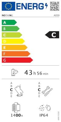 Nothing 3a Smartphone 256 GB 17.2 cm (6.77 inch) Energielabel C (A - G) Zwart Android 15 Dual-SIM Nothing 3a Smartphone 256 GB 17.2 cm (6.77 inch) Energielabel C (A - G) Zwart Android 15 Dual-SIM
