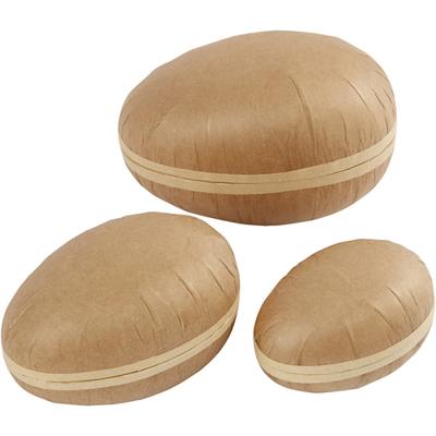 Creativ Company Tweedelig ei , l: 12+15+18 cm, 3 stuk/ 1 doos