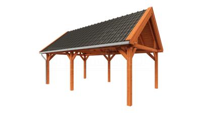 Trendhout Zadeldak XL overkapping 700x440 cm Lariks/Douglas blank- Zadeldak- Hout- Trendhout Trendhout Zadeldak XL overkapping 700x440 cm Lariks/Douglas blank- Zadeldak- Hout- Trendhout