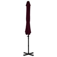 Zweefparasol met aluminium paal 300 cm rood - thumbnail