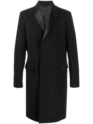 Helmut Lang single breasted coat - Black