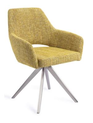 Jesper Home Yanai eetkamerstoel Lemon Limes turn steel