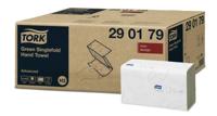 Handdoek tork h3 advanced 2laags 248x230mm groen - thumbnail