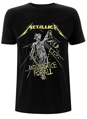 Metallica T-Shirt And Justice For All Tracks Black Size XL