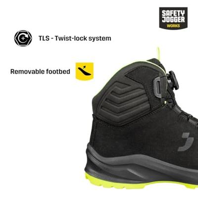 Safety Jogger Modulo S3S Mid TLS | Zwart/Geel | Maat 38 - 5401160488816 Safety Jogger Modulo S3S Mid TLS | Zwart/Geel | Maat 38 - 5401160488816