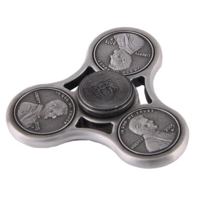 Cent patroon Fidget Spinner Speeltje tegen stress en angst voor kinderen en volwassenen, 4.5 Minuten Rotatie Tijd, Siliciumnitride Keramische balletje Cent patroon Fidget Spinner Speeltje tegen stress en angst voor kinderen en volwassenen, 4.5 Minuten Rotatie Tijd, Siliciumnitride Keramische balletje