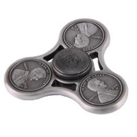 Cent patroon Fidget Spinner Speeltje tegen stress en angst voor kinderen en volwassenen, 4.5 Minuten Rotatie Tijd, Siliciumnitride Keramische balletje - thumbnail