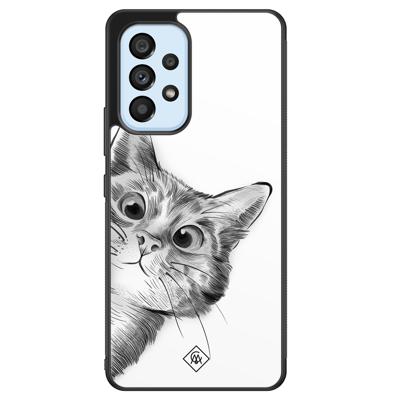 Samsung Galaxy A33 hoesje - Peekaboo kat