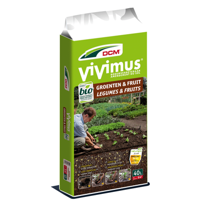 DCM Vivimus bodemverbeteraar voor groenten en fruit - 40 L DCM Vivimus bodemverbeteraar voor groenten en fruit - 40 L
