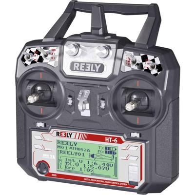 Reely HT-6 RC handzender 2,4 GHz Aantal kanalen: 6 Incl. ontvanger Reely HT-6 RC handzender 2,4 GHz Aantal kanalen: 6 Incl. ontvanger