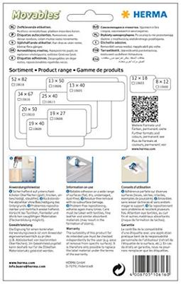 Etiket herma 10616 34x67mm verwijderb 144st